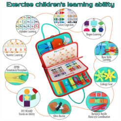 Busy Board Expert Rose, tableau d'activité idéal pour améliorer la motricité fine et développer les capacités cognitives de l'enfant avec la pédagogie Montessori